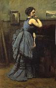 The lady of blue Corot Camille
